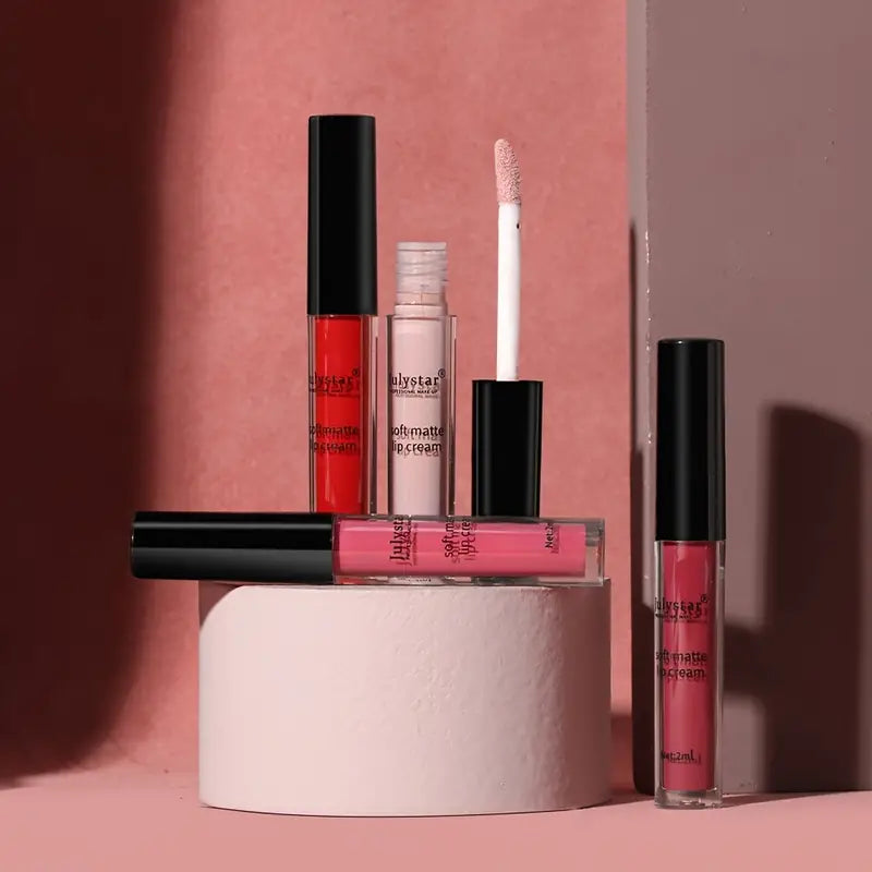 6 Colors Dual Wear Liquid Lipsticks