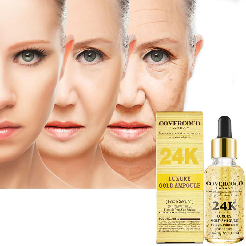 24K Gold Face Serum Moisturizer and Firming Essence