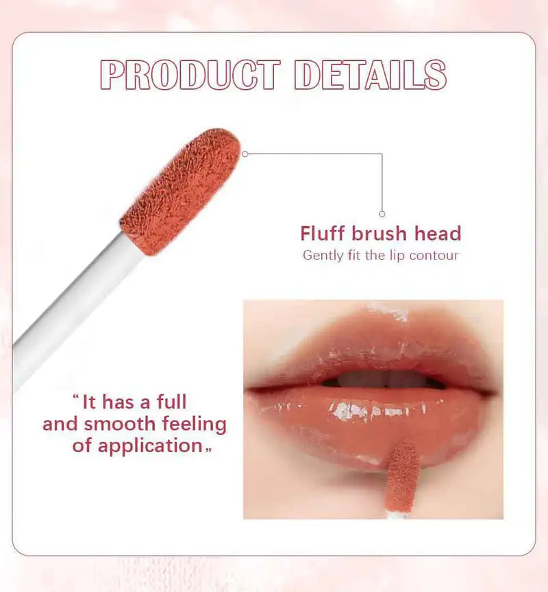 Lustrous 6-Color Glossy Lip Tint for Plump Lips
