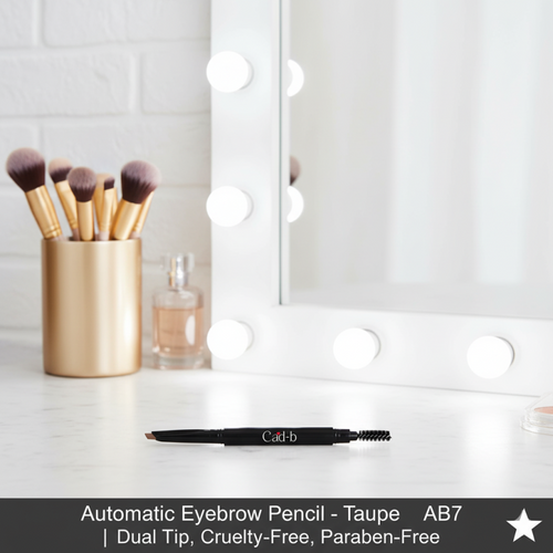 Automatic Eyebrow Pencil – Taupe – AB7 | Dual Tip, Cruelty-Free, Paraben-Free