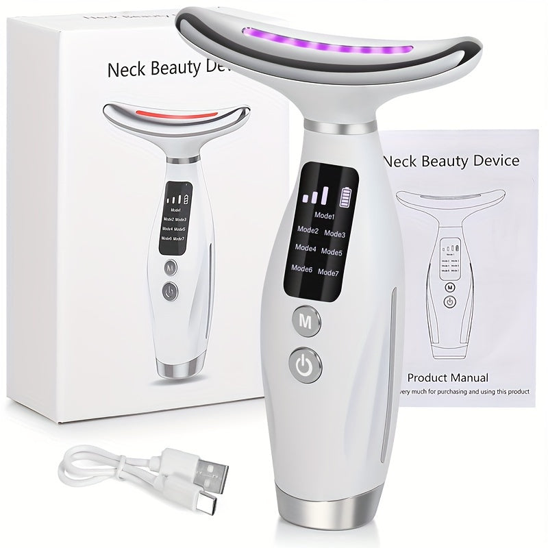 NNETM Neck & Face Massager Heated Skincare Tool (7-in-1)
