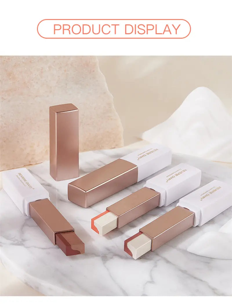 Dual Color Waterproof Velvet Eye Makeup Shadow Stick